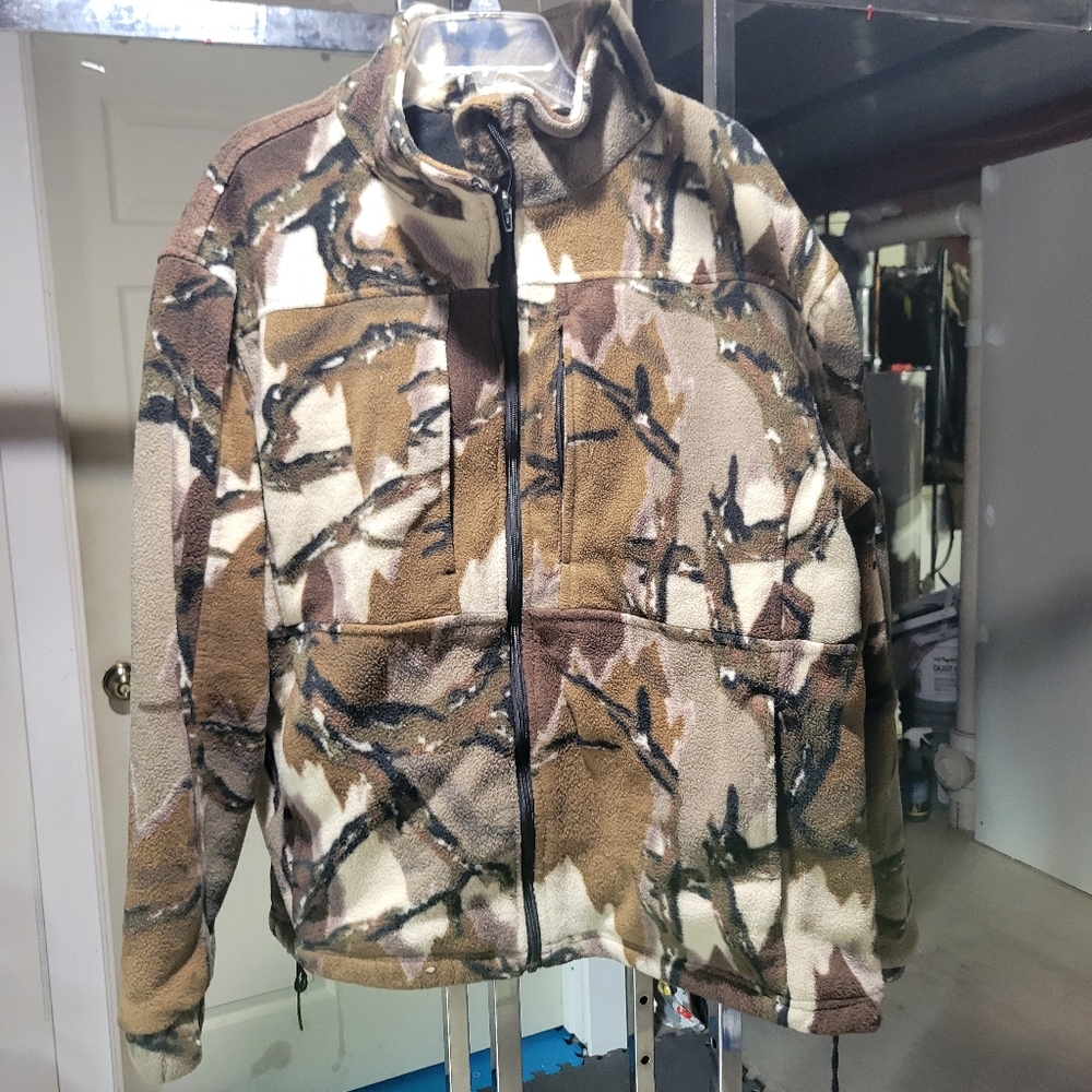 Predator Original Stealth Series Heavyweight Fleece Camo Hunting Jacket Mens XL